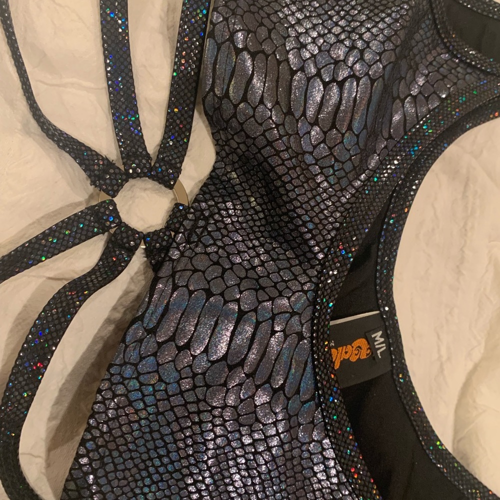 Python Holographic Set (Top And Cheeky Bottoms) R… - image 4